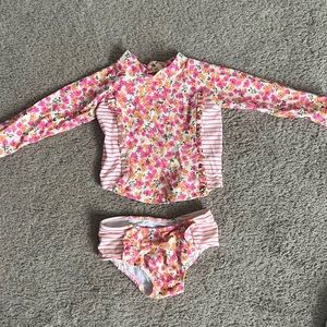 Jessica Simpson toddler floral swimsuit